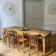 Farm table for 10/12 people.
