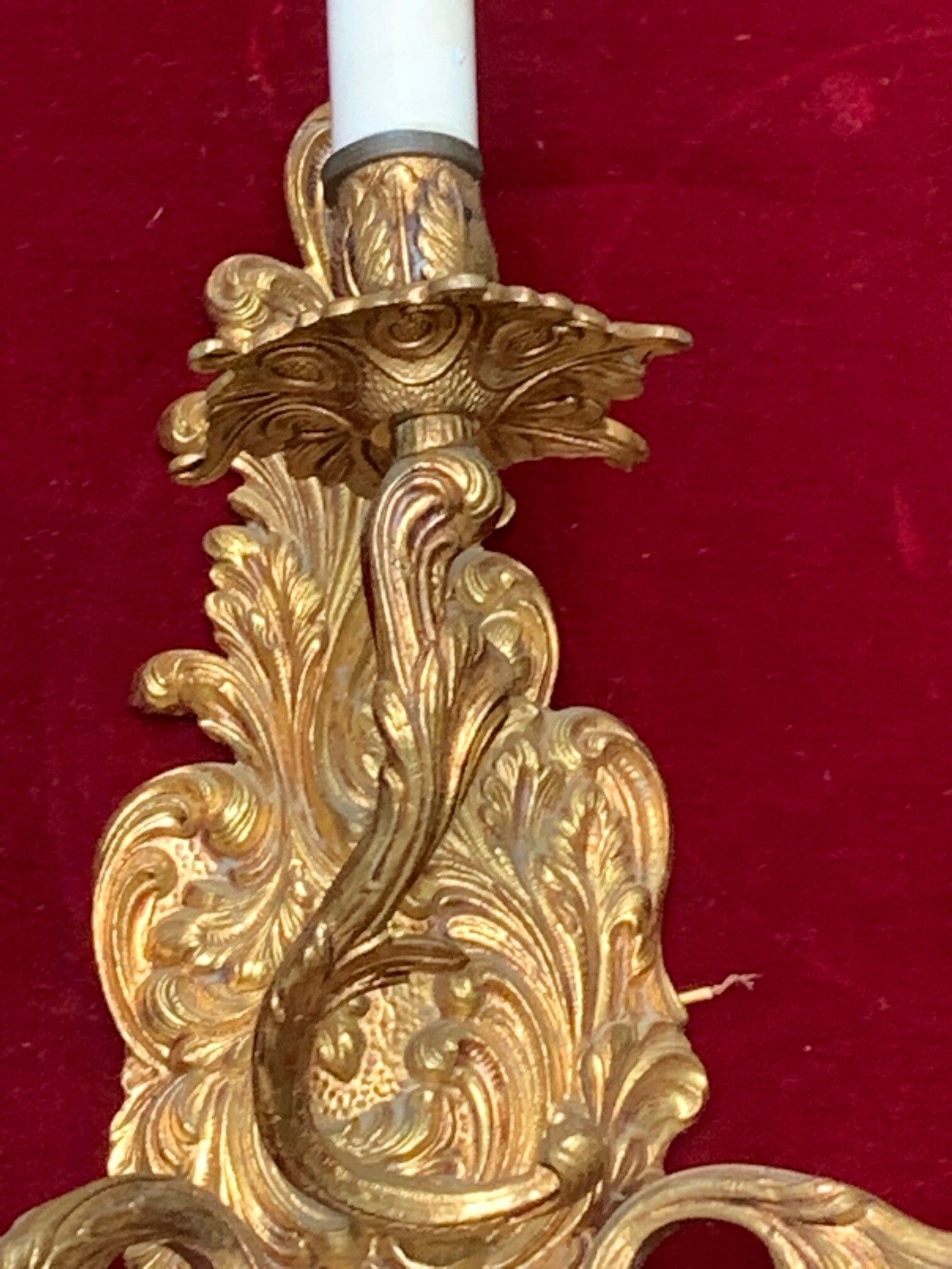 Applique murale en bronze doré