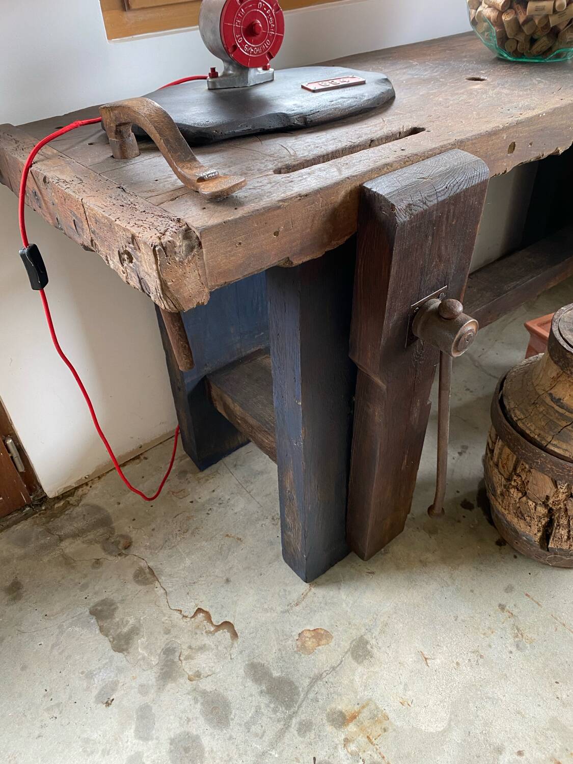 Établi de menuisier console table d’appoint