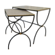 Paire de tables gigognes curules
