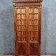 Louis XVI library in solid walnut with blonde patina around 1850