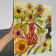 Tableau bouquet de fleurs tournesol