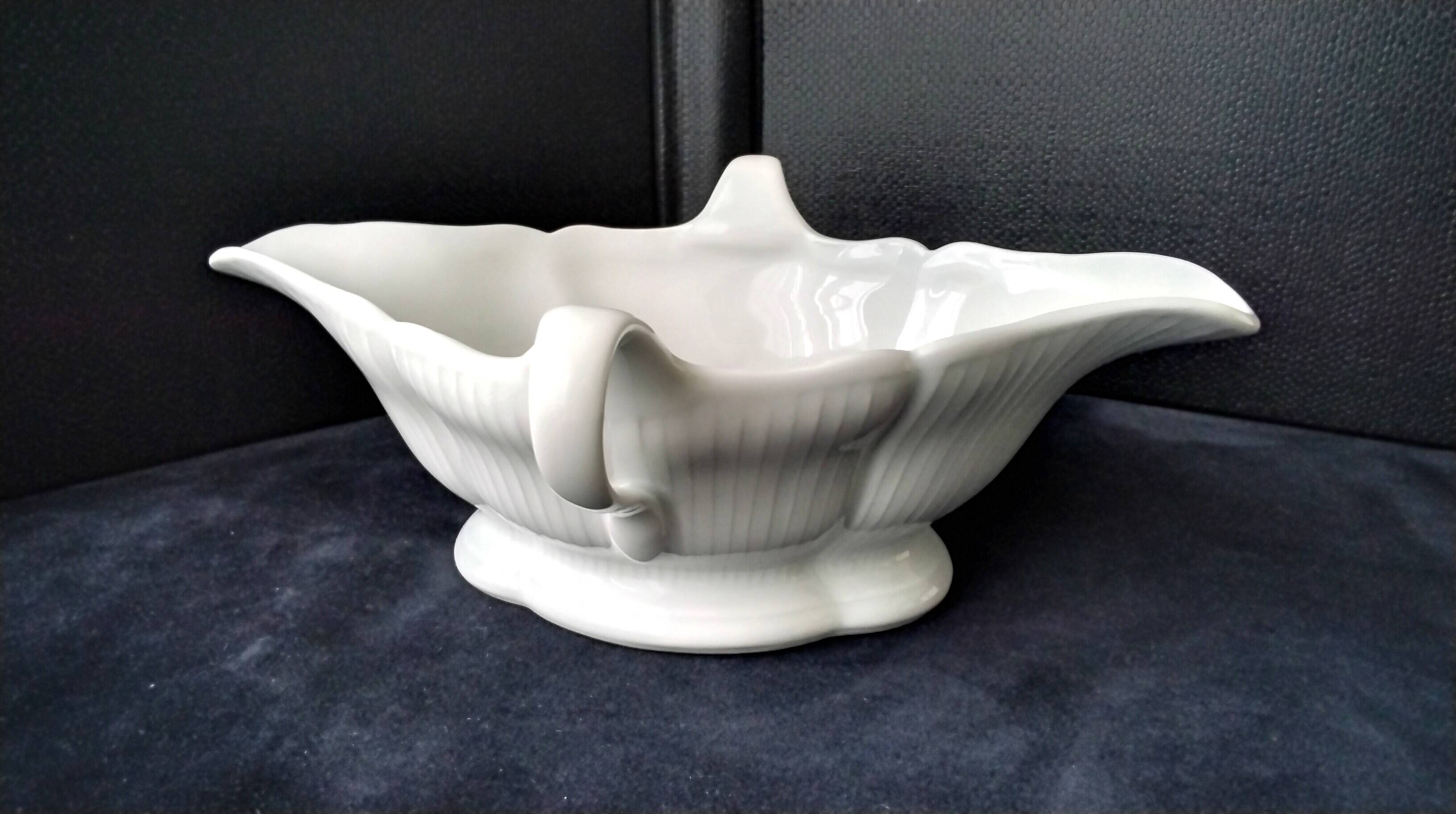 Saucière en porcelaine blanche Pillivuyt