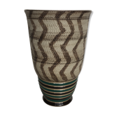 Vase in sandstone by Lucien Brisdoux