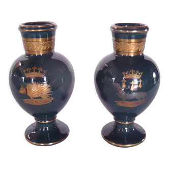 Pair of earthenware vases from jaget and pinon towers