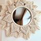 Handmade macramé mirror