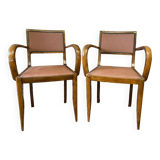 Pair of bridge armchairs