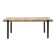 Tortuga table design 180 x 90 cm, made of mango wood and steel.