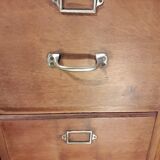 Former furniture of notary in oak 12 drawers 1930