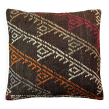 Vintage turkish kilim cushion cover , 55 x 55 cm