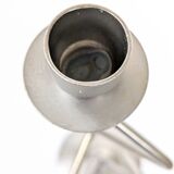 Pair of stainless steel candle holders 80s