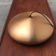 Large suspended copper lamp from mid-century Germany by Goldkant Leuchten.