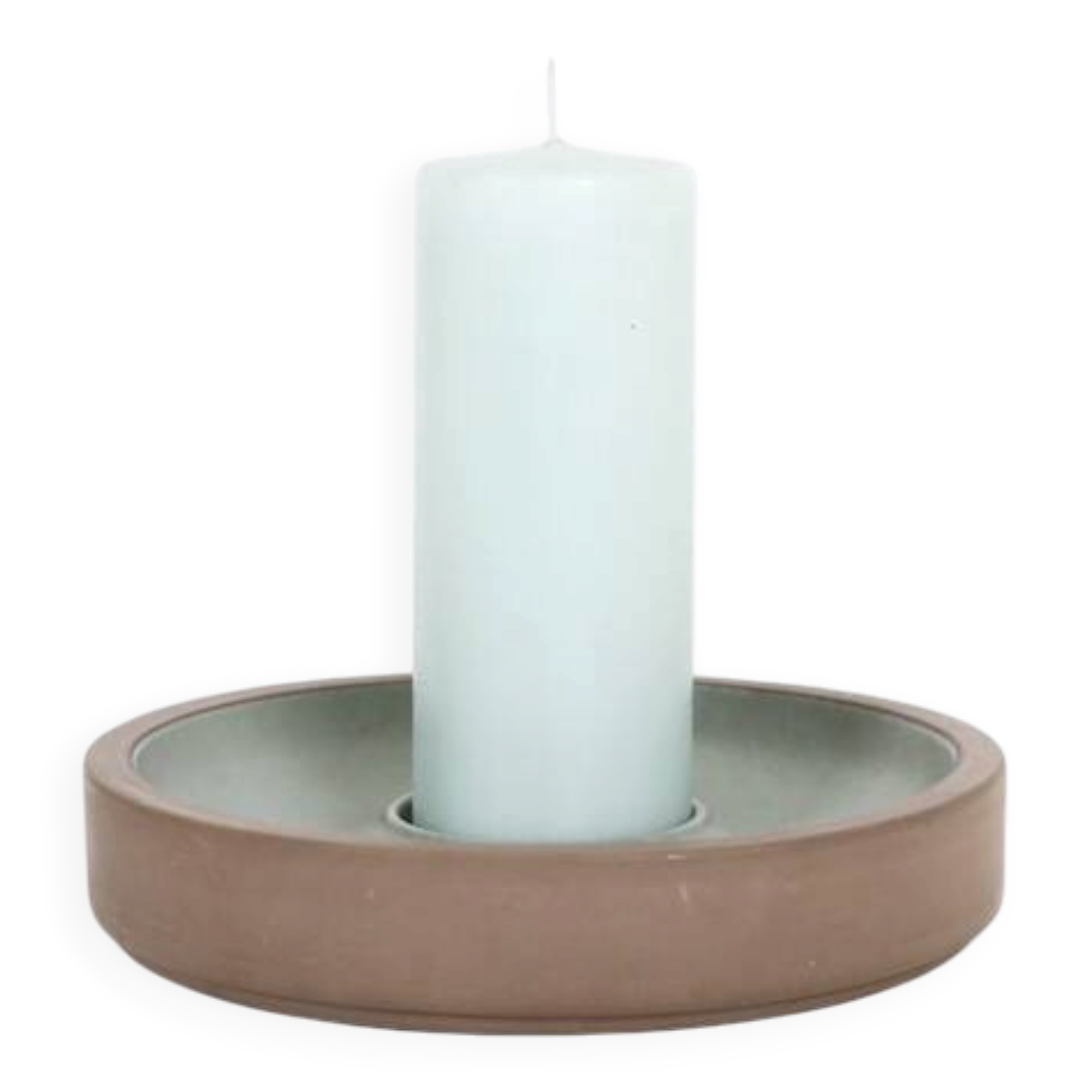 Mid-century ceramic candleholder by Knabstrup / 1960s / 1970s / Danish modern design