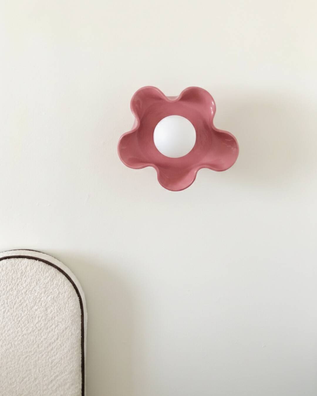 Square Ceramic Wall Light Coco - Jelly Rose