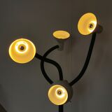 Space age lamp with 4 articulated spots, eyeball, sci-fi, 1970.