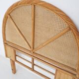 Mid-century rattan head board, 1970's