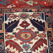 Handmade antique collectible Northwest Persian runner 4' x 14.3' (122cm x 436cm) 1840s - 1B658