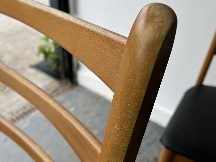 Ensemble de 4 chaises de salle à manger de style mid-century par Schreiber Furniture