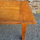 Solid oak farmhouse table, two drawers, vintage, early twentieth century.