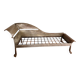 Handcrafted metal chaise longue