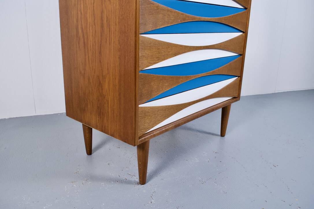 Teak chest of drawers by Niels Clausen, 1960s, Niels Clausen Furniture Odense