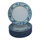 8 porcelain plates Cottage SPAL Portugal