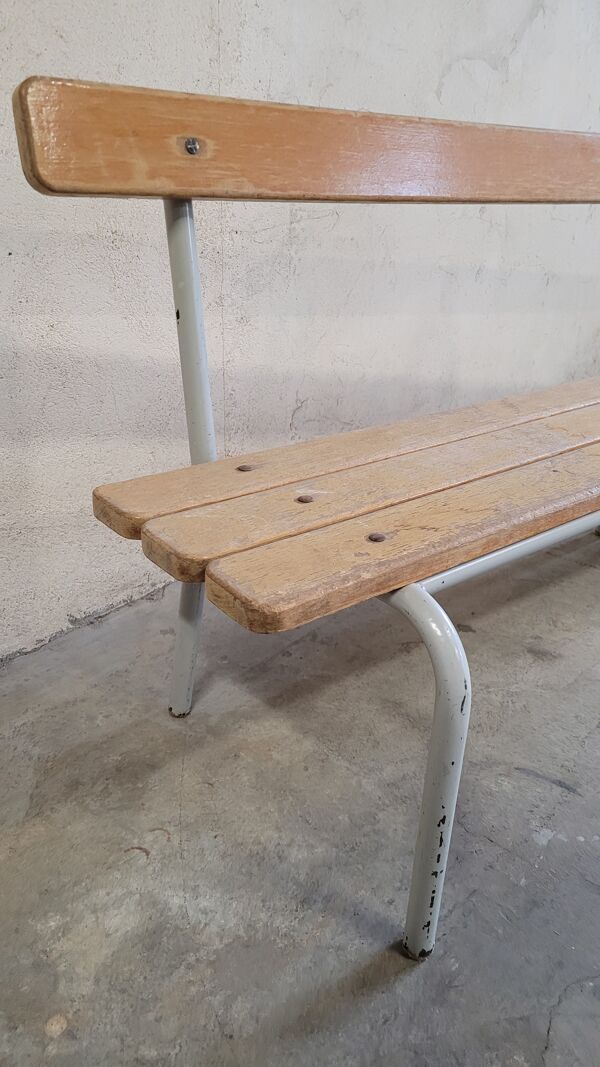 Banc d'école maternelle enfant fabrication 1950