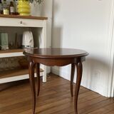 Louis XVI table / pedestal table in solid wood