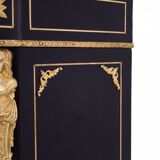 Commode boulle ancienne du milieu du 19ème siècle, France.