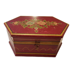 Boîte à bijoux Mongole en bois
