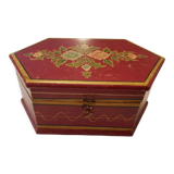 Boîte à bijoux Mongole en bois laqué 29x20cm