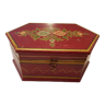 Boîte à bijoux Mongole en bois laqué 29x20cm