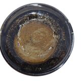 Vintage Bandor bubble vase – amber blown glass – 1960s design – decoration