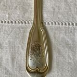 Vintage solid silver coffee spoon