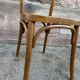 Paire de chaises bistrot bois courbé vintage