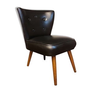 Fauteuil noir retro