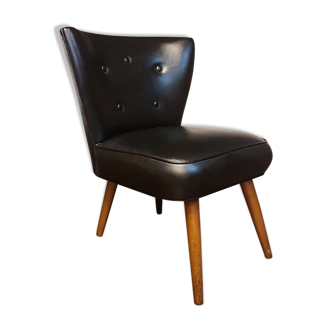 Fauteuil noir retro