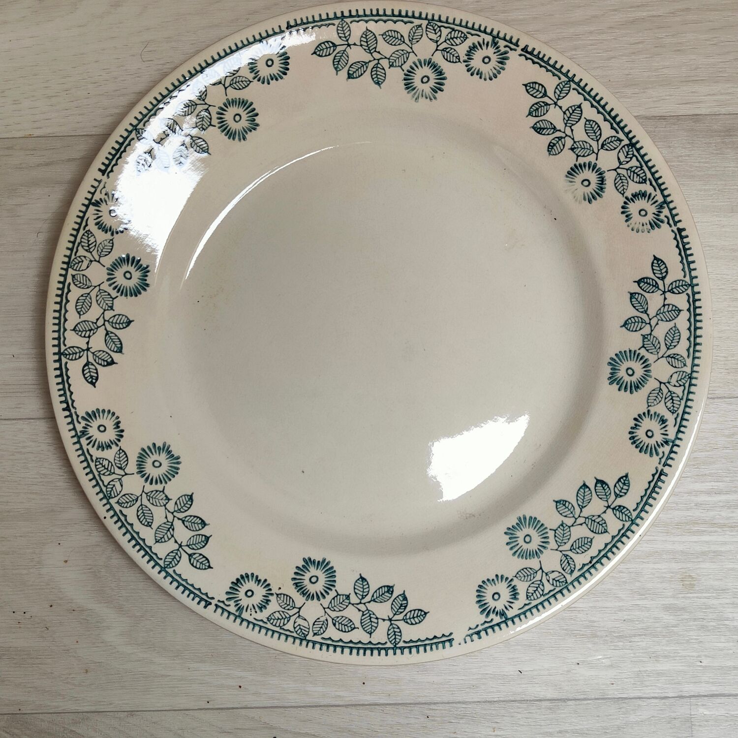 Set of 3 plates iron earth