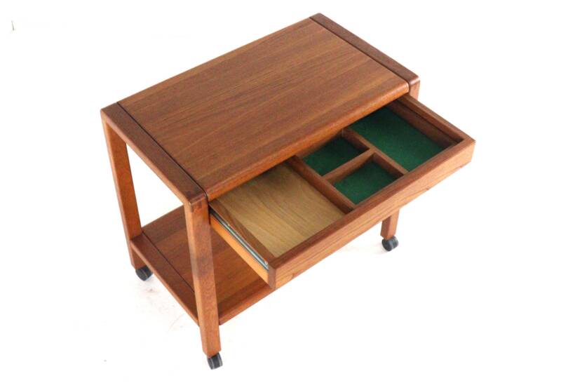 Teak trolley with drawer 'Grove' - danish design in teak