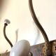 Coat rack 1900 in wood, ceramic and wrought iron