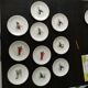 Set of 10 Lunéville dessert plates