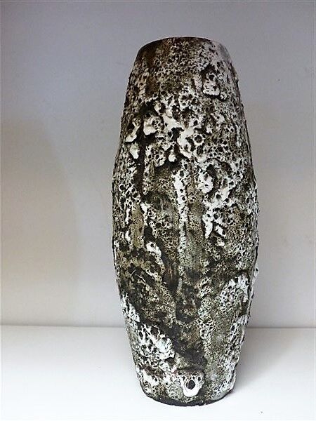 Signed Vallauris Pugi earthenware vase