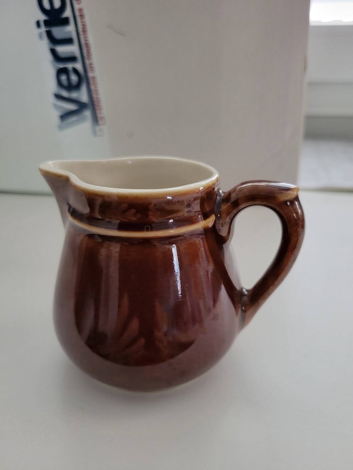Stoneware milk jug