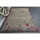 1970s Vintage Turkish Oushak Handmade Wool Cotton Gray Area Rug 158x236