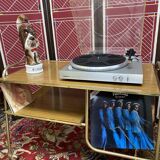 Service range vinyls trolley on wheels of the 70's