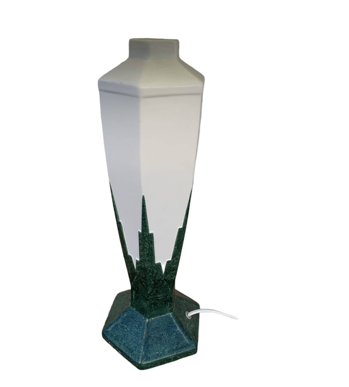 Art deco plaster lamp