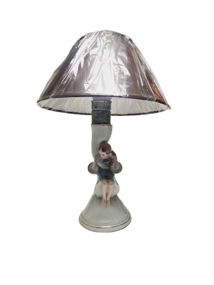 Art Deco bedside lamp by Ćmielów, Poland, 1950s