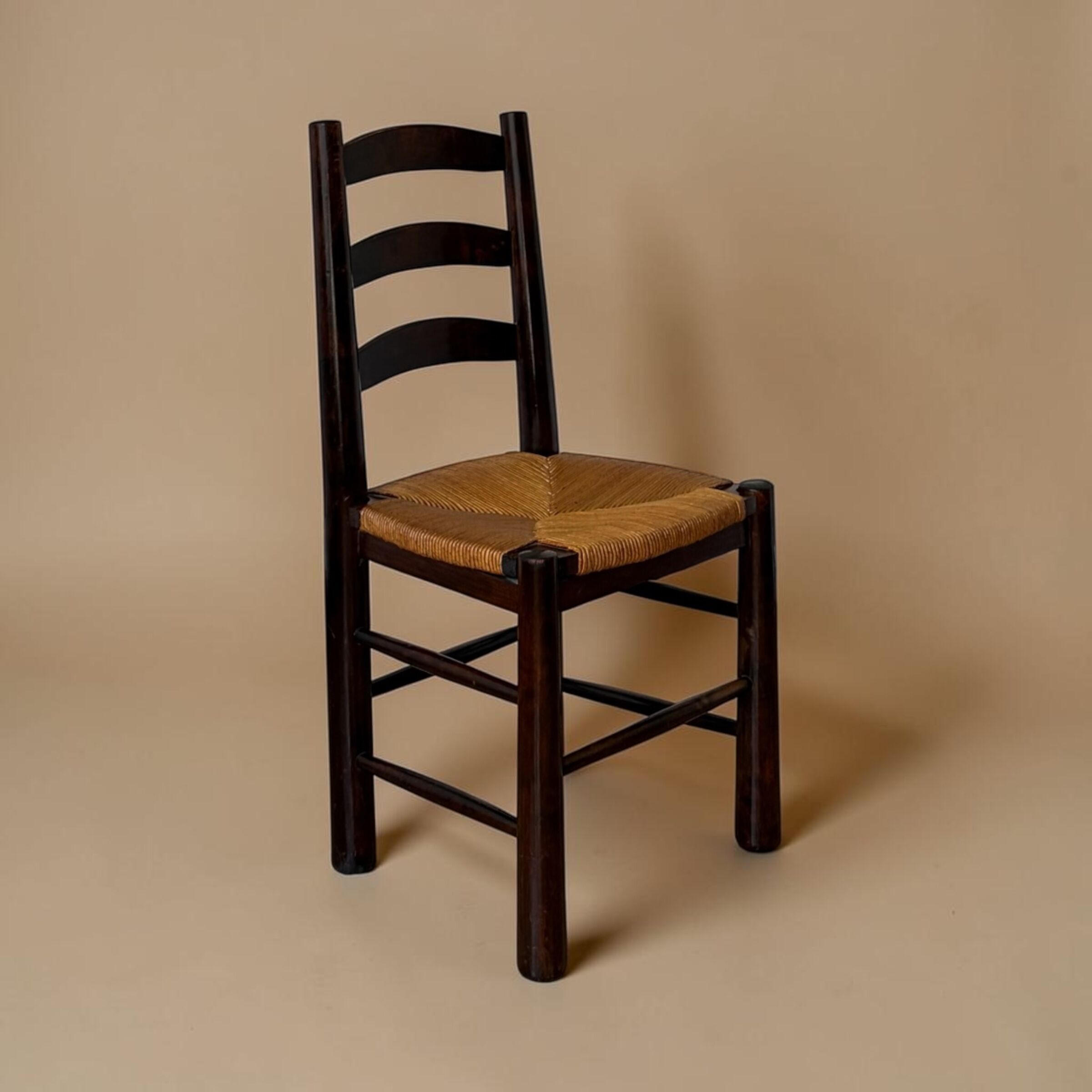 Rustic chairs attributed to Georges Robert.