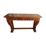 Mahogany empire style console