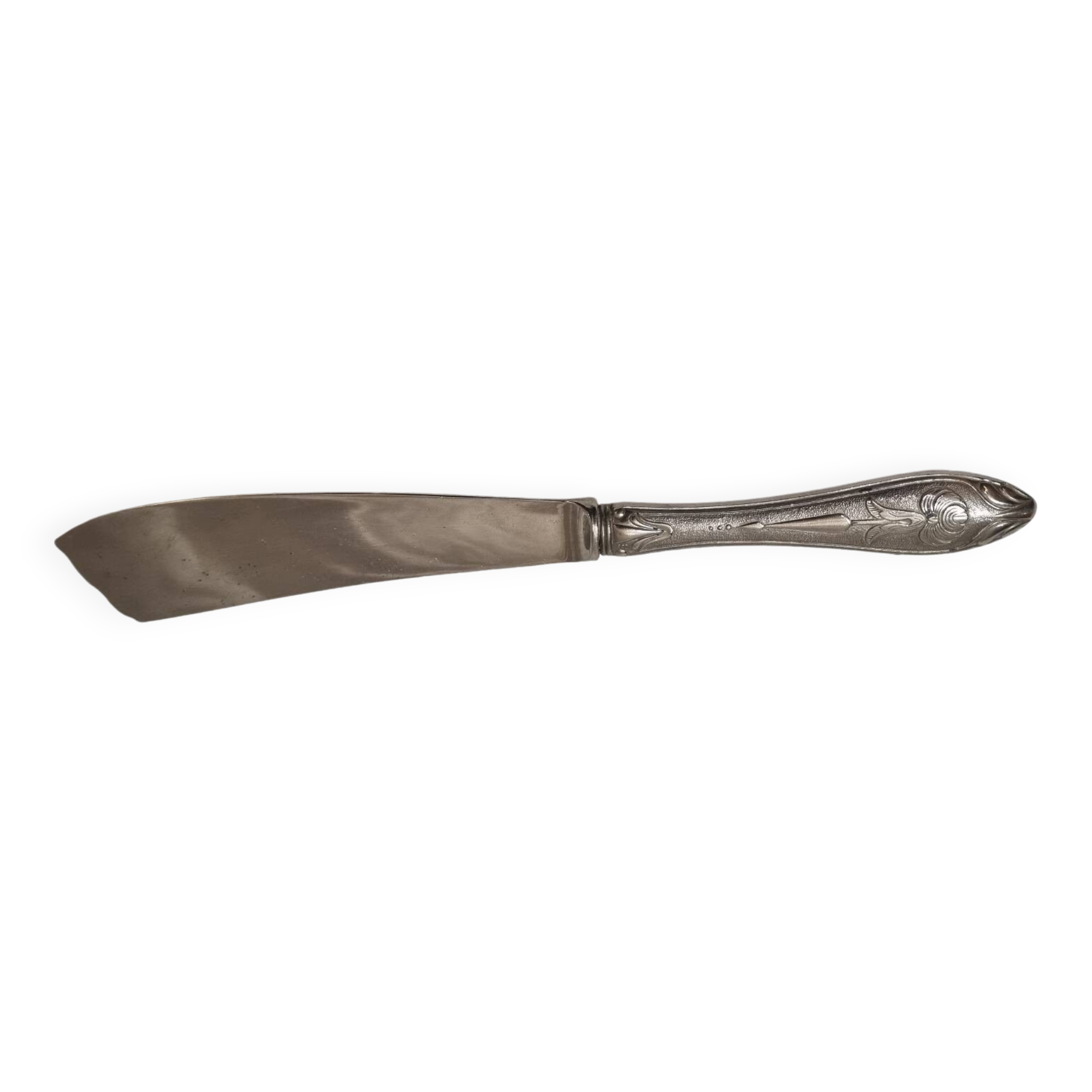 Art deco silver cake knife